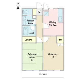 プレゼンスAMI【1階】の間取り