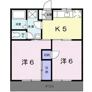 和歌山県有田郡湯浅町大字湯浅【アパート】の間取り