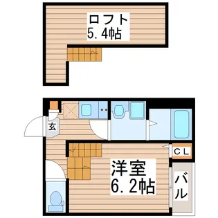 アルタイル三百人町【1階】の間取り