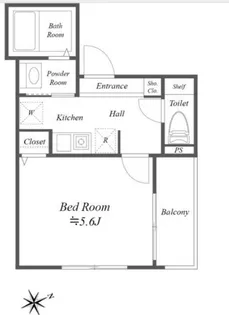 東京都江戸川区船堀2【アパート】の間取り