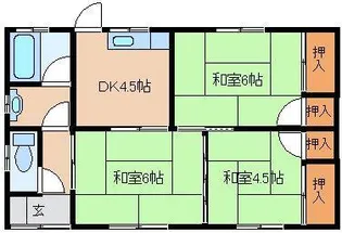 大分県大分市大字角子原【一戸建】の間取り