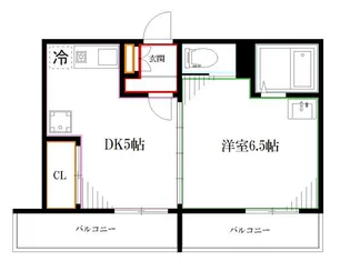 メゾンハギワラ【5階】の間取り