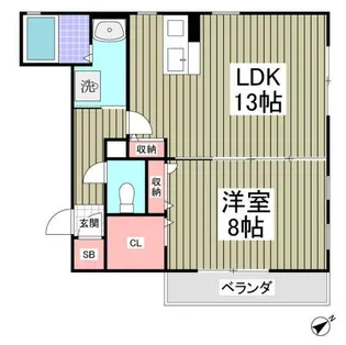 千葉県市川市新井3【マンション】の間取り