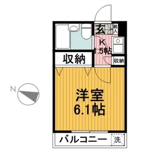 ハイライズ座間【1階】の間取り