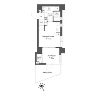 ブランシエスタ品川大井町パークエッジ【6階】の間取り