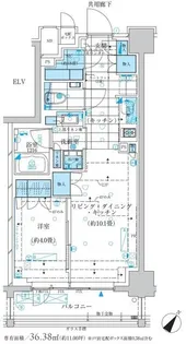 ザ・パークワンズ三軒茶屋【3階】の間取り