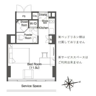 ウエリスアーバン品川タワー【18階】の間取り