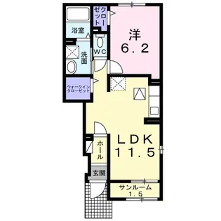 なごみテラス II【1階】の間取り