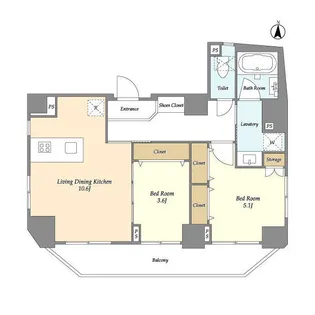 The CoteauShin Nakano【5階】の間取り