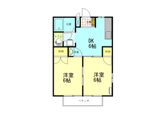 メゾン二見 A棟【1階】の間取り