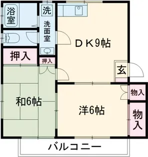 三浦ハイツA【2階】の間取り