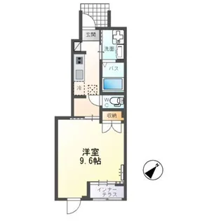 (仮)スターテラスII下岡本町新築アパート【1階】の間取り