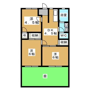 ブロードハイツ【1階】の間取り