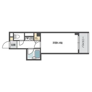ビラ菱屋西【2階】の間取り
