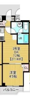 カイテキースV【5階】の間取り