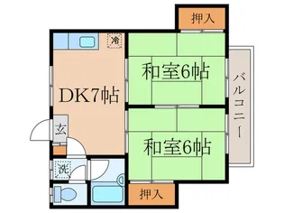 グリーンハイツ【2階】の間取り