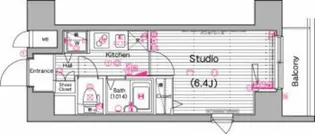 グランド・ガーラ横濱山下町【6階】の間取り