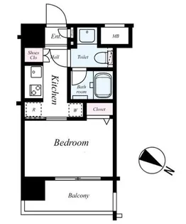 SYNEX赤塚駅前【9階】の間取り