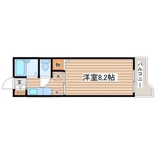 スターツアルファネクスト長嶺【2階】の間取り