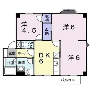 プラドール高松C【2階】の間取り