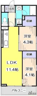東京都杉並区井草5【マンション】の間取り