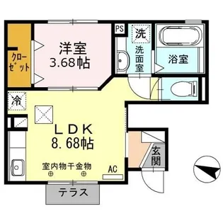 静岡県静岡市駿河区高松【アパート】の間取り
