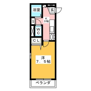 ルネッサ岩塚【6階】の間取り