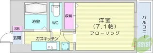 アリス川平第1【2階】の間取り