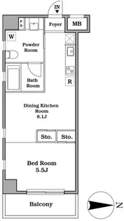 レジディア武蔵小杉【3階】の間取り