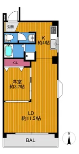 ヨシコー狛江【1階】の間取り