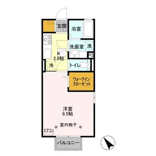 ラフィーネ【1階】の間取り