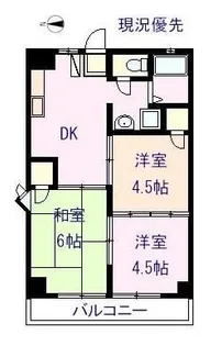 プレステージ赤坂【3階】の間取り