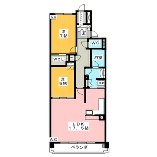 アルバックスタワー刈谷ステーション【16階】の間取り