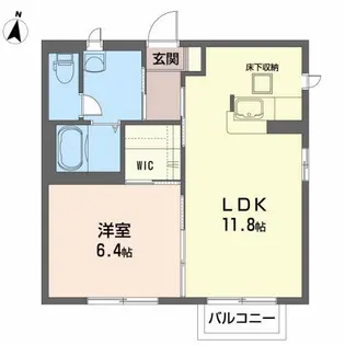 シャーメゾン青葉I【1階】の間取り
