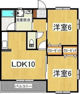 フルールコート【1階】の間取り