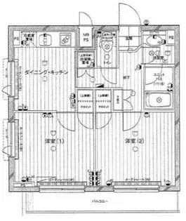 ルーブル神楽坂参番館【4階】の間取り
