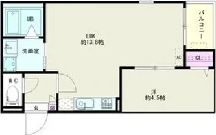 Jack kaimeiII【1階】の間取り