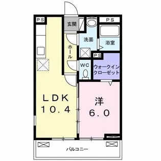 ビレッジ・イリス【1階】の間取り