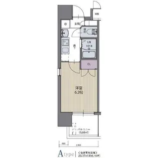 パルティール城西【9階】の間取り