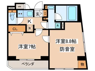 WHARF bo-on高田馬場【6階】の間取り