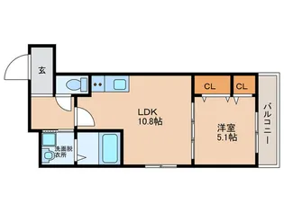 フジパレス長原サウス【2階】の間取り