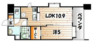 ニューサンリバー15番館【7階】の間取り