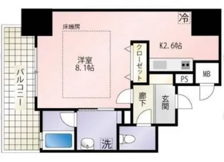 ラルステージ十日市【2階】の間取り