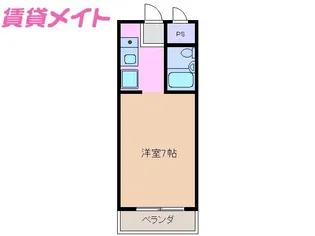 B&M北山【3階】の間取り