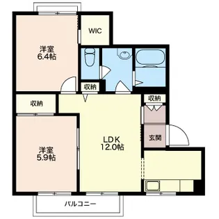 コーラルガーデンK【2階】の間取り