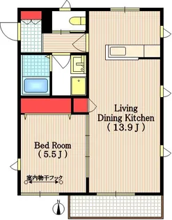 メゾンフォンテーヌ【2階】の間取り