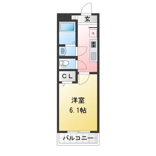 ハーベスト鳩ヶ谷駅前【4階】の間取り