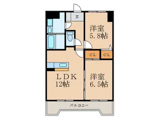 ERIOS COURT【9階】の間取り
