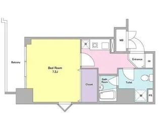 ラフュージュ大井町【2階】の間取り