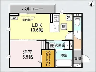 CLASSEUM(クラシアム)幸西III【1階】の間取り